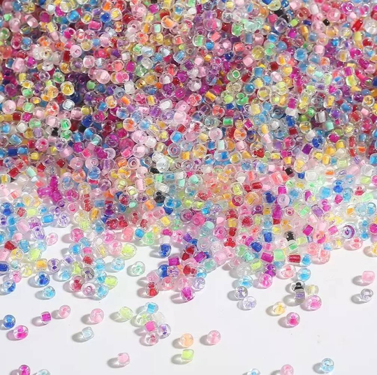 Appx. 500 3mm Seed Beads Czech Glass Appx 15 Grams Loose Spacer Round Tiny Diy Jewelry Making