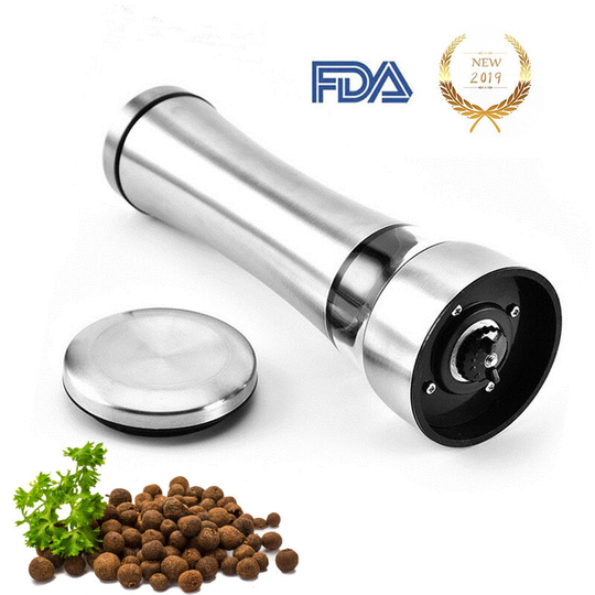 Superseller - Stainless Steel Pepper Grinder Herb Grinder Spice Grinder Manual Crusher for Seasoning