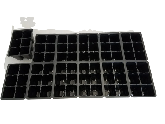 Seed Starting - 1206 Inserts For Growing Trays | 12 Trays Of 6 Holes Per Sheet