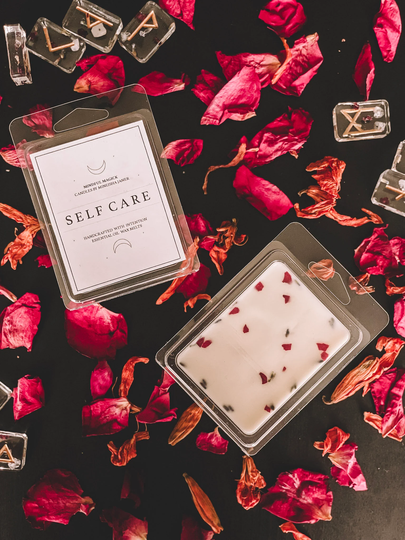 Self Care Wax Melts 3 Pack, Essential Oil Wax Melts, Love Intention, Floral Natural Scent, Hand Poured, Aromatherapy