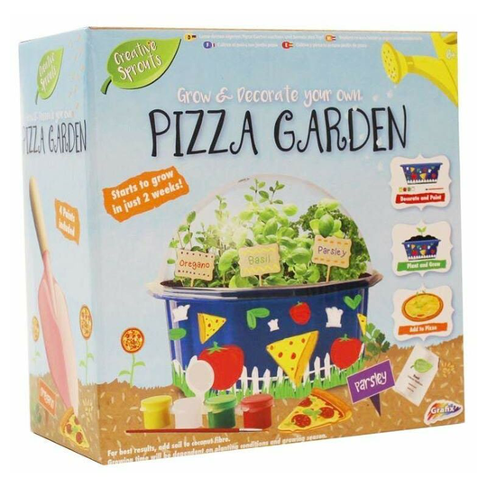 Grow & Decorate Your Own Pizza Herbs Garden Plants Kit - Creative Sprouts