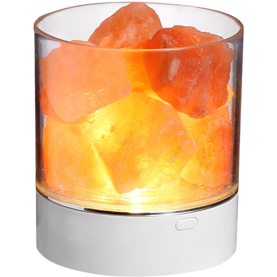 Himalayan Salt Stone Night Light 7 Colors led Rock Crystal Lamp Portable usb Natural Air Purification Lamp for Car Home Office Bedroom Desktop
