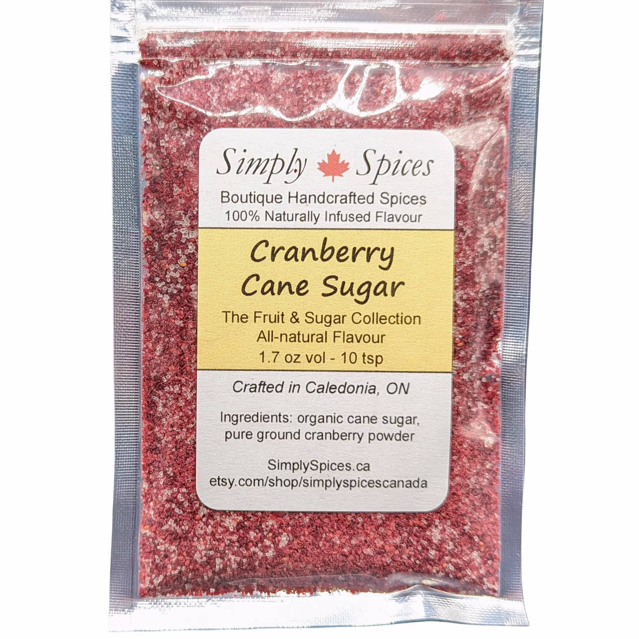 Cranberry Cane Sugar - Fruit & Collection | Baking & Finishing