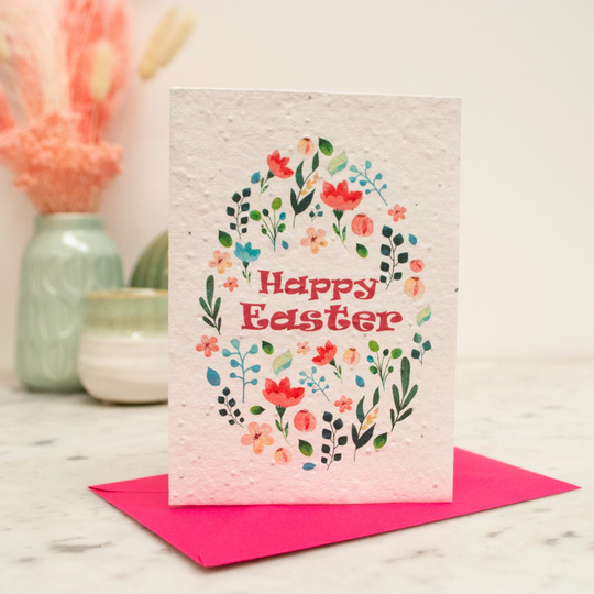 Easter Card, Plantable Seed Paper Card
