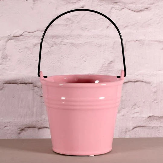 Pink Glazed Ceramic Pot 13cm