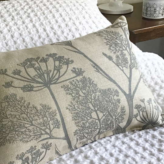 Lavender And Chamomile Linen Sleep Pillow, Hand Printed