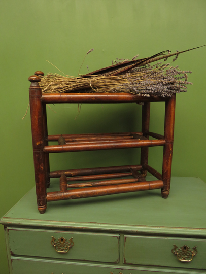 Antique French Turned Wooden Rack Or Stand