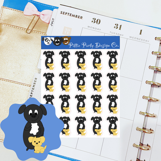 Pluto Pop The Dog Dad | Character Planner Stickers Pet Care