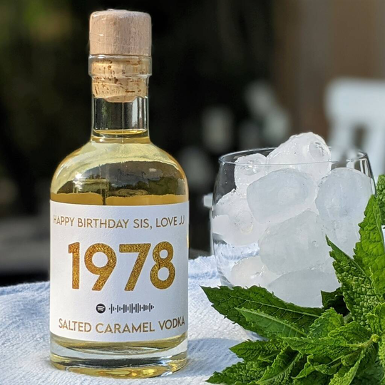 Personalised Special Year Salted Caramel Vodka