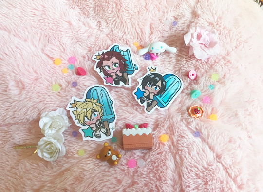 Kh Sea Salt Trio - Axel Xion Roxas Kingdom Hearts Stickers