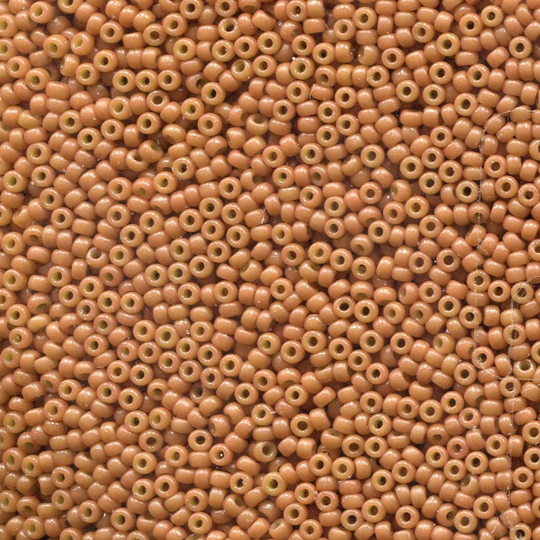 Miyuki Seed Beads Duracoat Creamy Coral 11-4457 23G Opaque 11/0 Japanese Bead, Beads, Glass