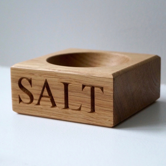 Oak Salt Bowl