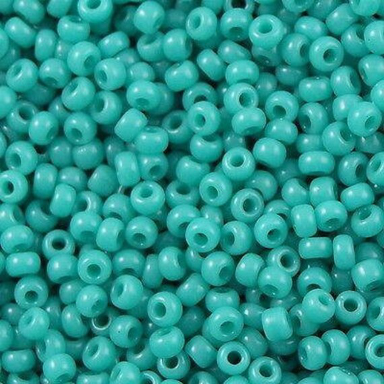 Miyuki Seed Beads 6/0 Opaque Turquoise Green, 0412