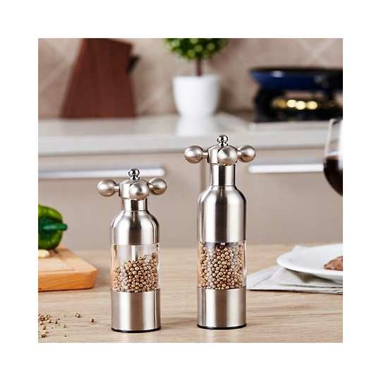 Black Pepper Mill Salt Pepper Grinder Spice Grinder Kitchen Creative Gadgets Pepper And Salt Grinder Grindering