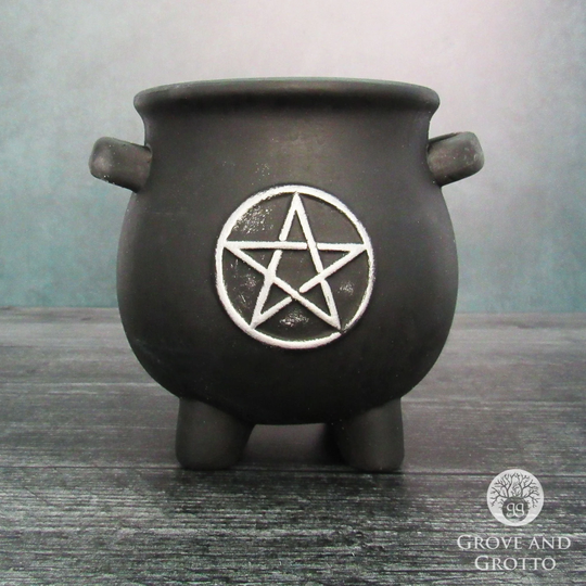 Pentagram Cauldron Planter Pot