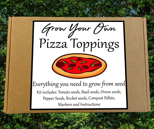 Sale - Pizza Toppings Seed Kit Grow Your Own Plant Personalised Gift Allotment Gardening Gift Birthday Herbs Christmas Stocking Filler