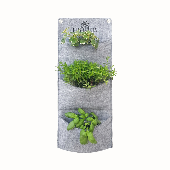 Herb Planter, Wall Pocket Vertical Wall Spring, Planter, Living Outdoor Planter Indoor/Plain