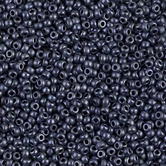 Seed Bead 11-2011 Miyuki Beads 11/0 Matte Metallic Gunmetal 10 Grams Diy