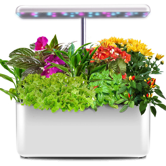 Indoor Hydroponic Vegetable Garden, Smart Herb Vegetable Garden with led lighting, Adjustable in Height (7 pods, No Seed)