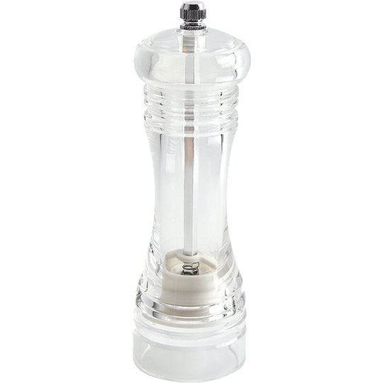 Clear Acrylic Salt and Pepper Grinder Refillable Sea Salt Pepper Grinder Kitchen Pepper Shaker 8 inches