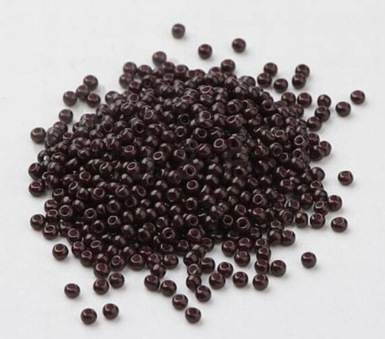 Brown Dark Red 11/0 Round Glass Seed Beads, Opaque Jewelry Supplies, Beading Fgb Craft Beads