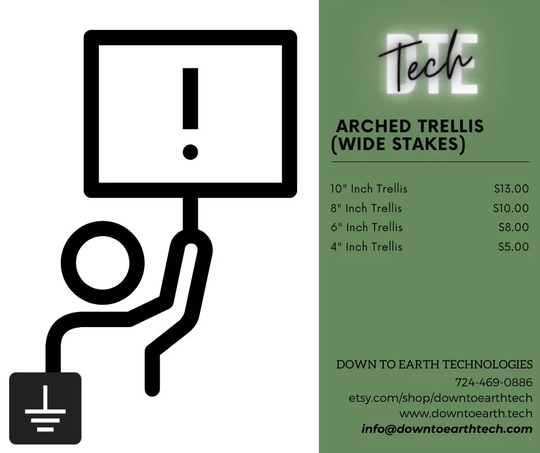 Arch & Circles Plant Trellis Wide Stakes | For Hoya/Pothos Rare Plants Indoor Plants
