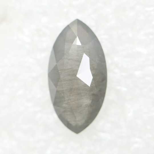 2.71 Carat Natural Salt & Pepper Grey Marquise Diamond Or Jewellery Diamond For Her For Jewellery