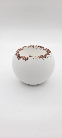 Concrete Planter, Housewarming Gifts, Gift For Her, White Cement Pot, Succulent Indoor Gifts