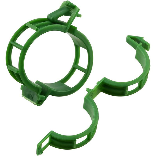 100 Pack Garden Plant Clips, Ideal for Securing Plants to Plant Stands (Green)