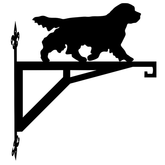 Clumber Spaniel Modern Contemporary Hanging Bracket