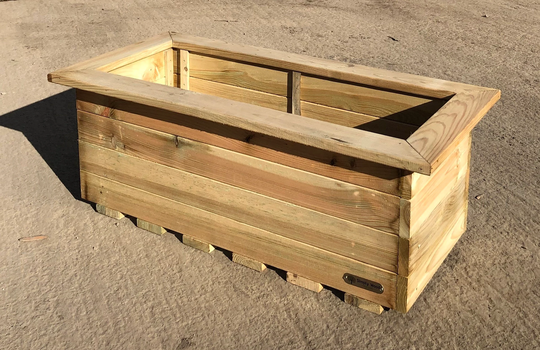 Special Offer Extra Large Wooden Trough Planter - Grade B Seconds
