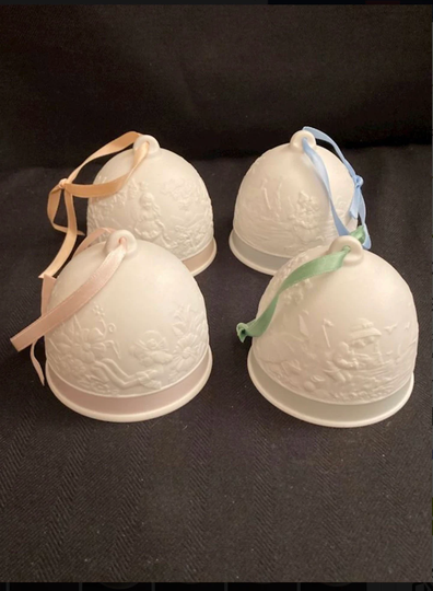Lladro Collector's Society Seasonal Bells/4 Seasons Christmas Ornaments/ Collectibles/ Each Sold Separately