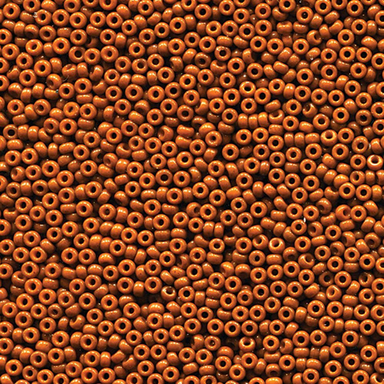 Miyuki Seed Beads Duracoat Red Brown 11-4458 23G Opaque 11/0 Japanese Bead, Beads, Glass