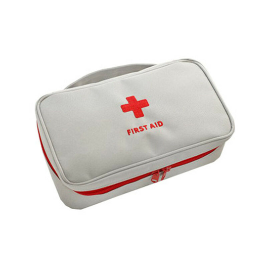 Backup Kits Portable Medicine Bag Emergency Survival Bag Medical Medical Storage Box For Car House Camping Hunting Travel Outdoor (Gray, 1pcs)