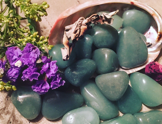 Green Aventurine, Aventurine Tumble, Qty. 5