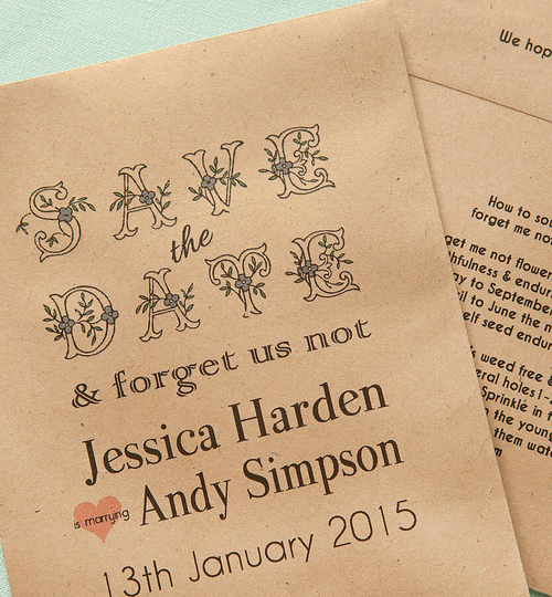10 Save The Date Seed Packets
