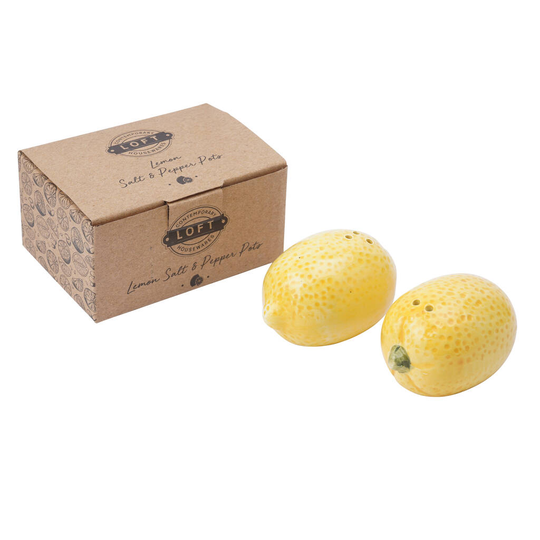 Lemon Salt And Pepper Set In Gift Box