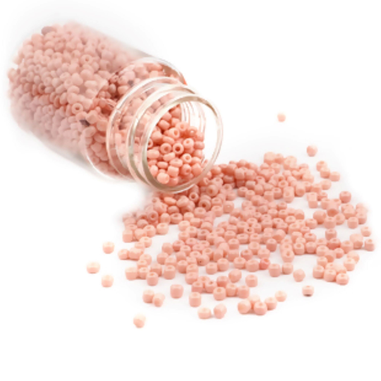 Soft Pink Glass Seed Beads 2mm, 2mm Beads, Jewelry Making Supplies