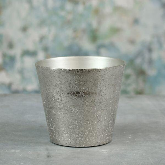 Silver Mayfair Long Tom Planter | Medium - Fast & Free UK Delivery