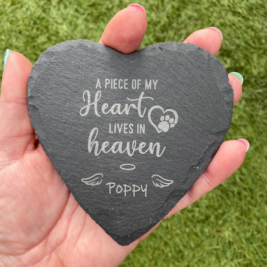 Dog Or Cat Grave Memorial Ornament, Pet Personalised With Name Ashes Marker For Garden, Plant Pot, UK