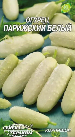 Rare Ukrainian Organic Vegetable Cucumber Seeds "Paris White