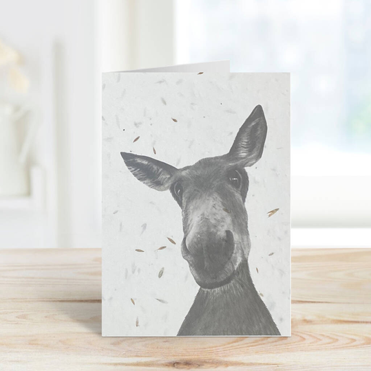 Sirus The Donkey Plantable Seeded Greeting Card
