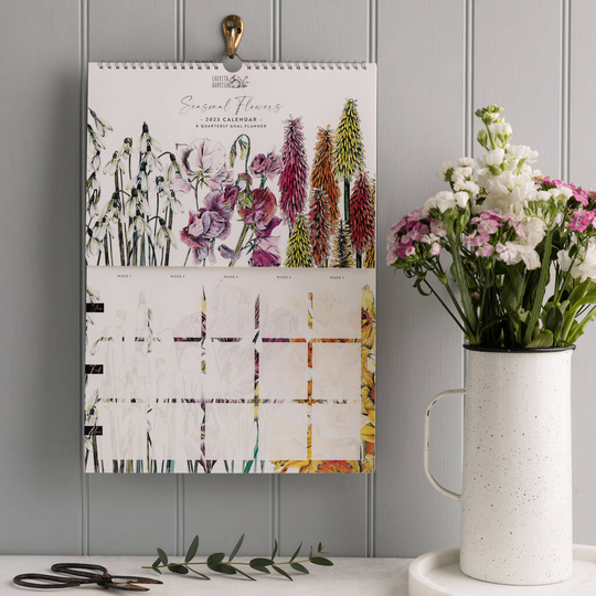 2023 Seasonal Flowers Calendar And Goal Planner