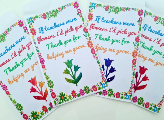 Plantable Seeds/Teachers Gifts Thank You For Help Me Grow End Of School Plantable Flower Wedding Favours