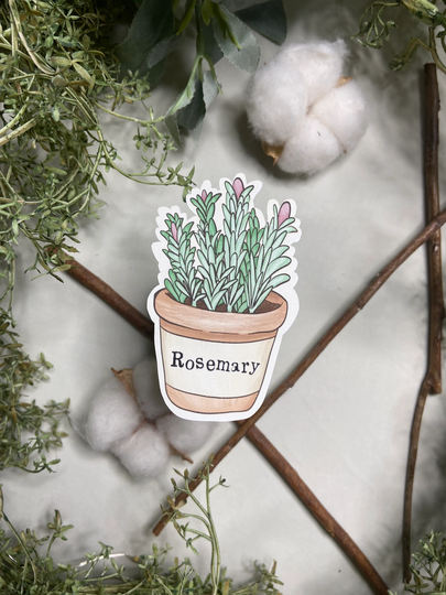 Rosemary 2x3 Matte Weatherproof Sticker