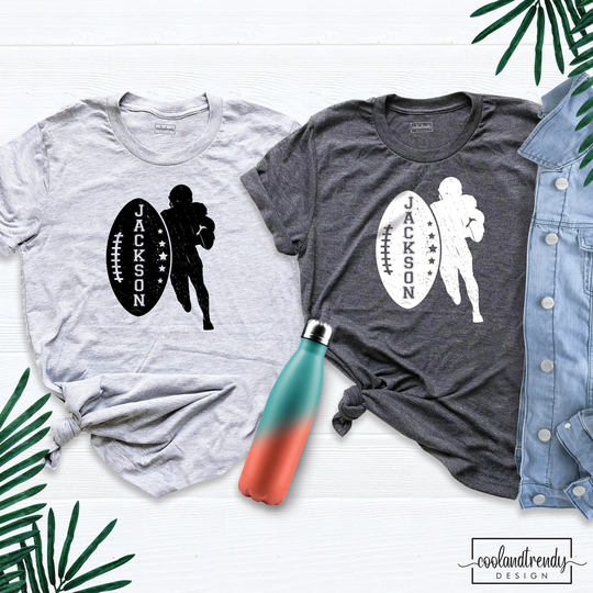Customized Football Shirt, Your Name Game Day T-Shirt, Tee Season Shirt