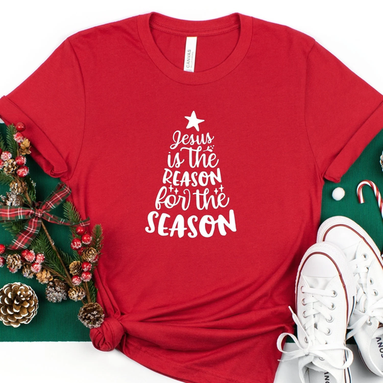 Jesus Is The Reason For Season Shirt, New Year Clothing, Couple Xmas Gift Matching Family Pajamas, For Mom