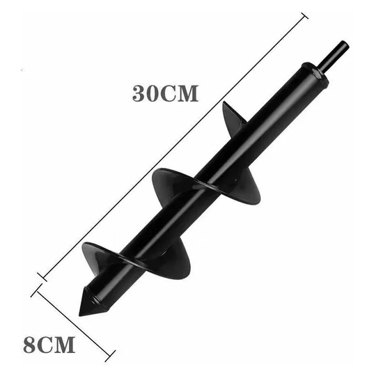Muff - Scarifier Bit, Ground Drill, Electric Drill Auger, Garden Planting Soil Drill Bit, 30cm