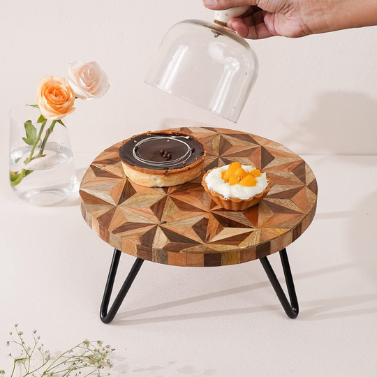 Cake Stand & Planter Stool Short Metal Plant Stand 10 Inch Top Stool Multi Purpose