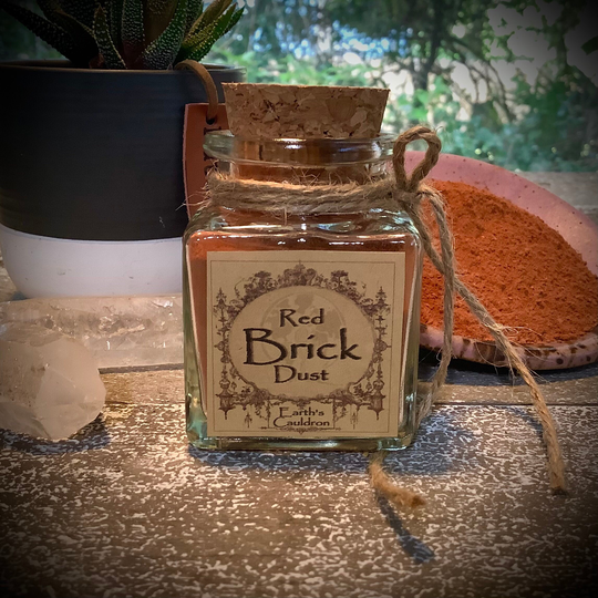 Red Brick Dust ~ Authentic Hand Ground For Protection, Charms, Crafting